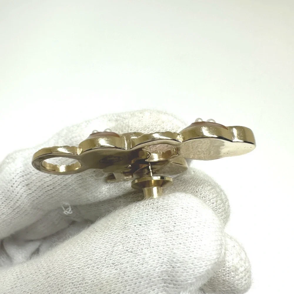 CHANEL Gold Brooch